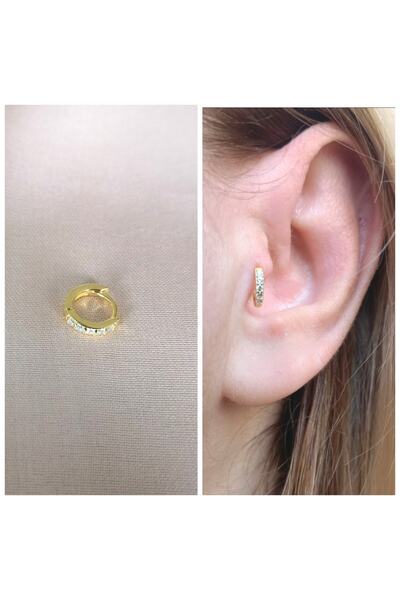 Bylin 925 Ayar Gümüş Mini Halka Küpe/piercing - 1 Adet -halka Çap 6mm