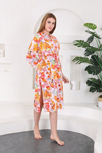 Malven Πουκάμισο Μοντέλο Φόρεμα Παραλίας Μακρύ