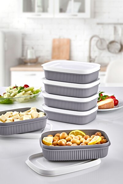 HOMENIVA 6 Adet Mini Saklama Kabı - Kapaklı Buzdolabı Kabı