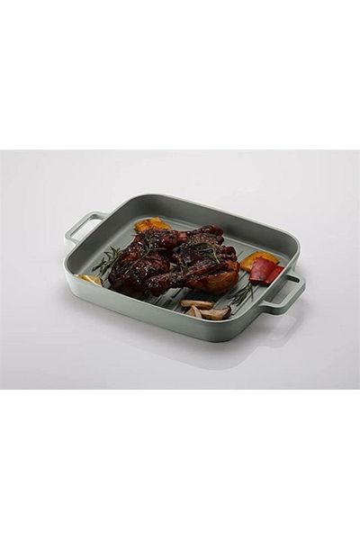 NEOFLAM Fika Gray 28 Cm Cast Iron Grill Pan