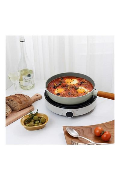 NEOFLAM Fika Gray 28 Cm Cast Iron Grill Pan