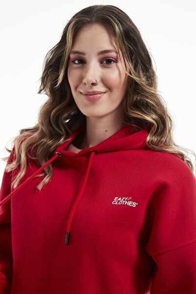 Eazy Co Дамски червен зимен анцуг Eazy Premium Basic