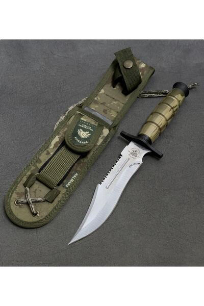 John Connely Paslanmaz Çelik Avcı Komando Kama Kılıf Hediyeli - 30