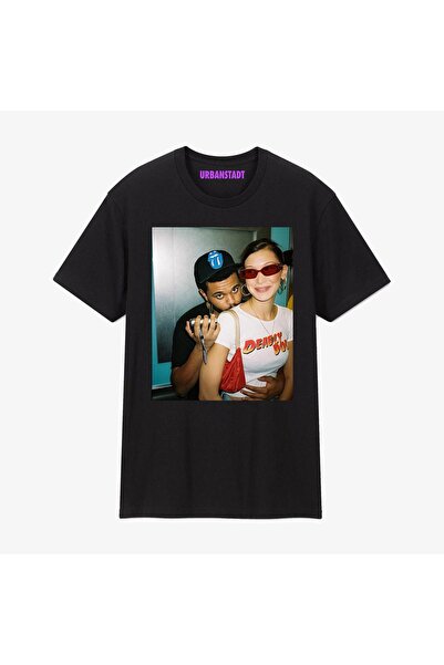 Urbanstadt The Weeknd Siyah Tişört Baskılı Unisex Pamuklu
