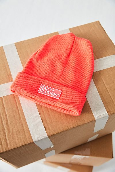 Eazy Co Eazy Basic Unisex Neon Orange Beret