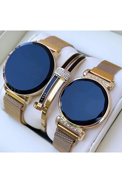 Spectrum Gold Çift Dokunmatik Mıknatıslı Kordon Led Kol Saattleri Bileklik He...