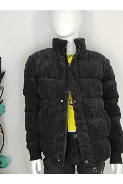 MODA ARPOL Kalın Yandan Cepli Erkek Çocuk Kadife Mont