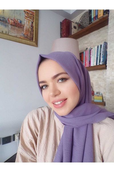 Queenten Cotton Cazz Shawl Violet