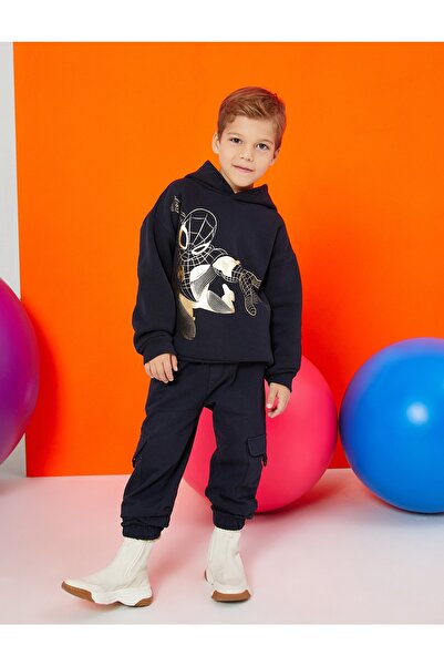 Koton Kapucnis pulóver Spiderman nyomtatott licenccel