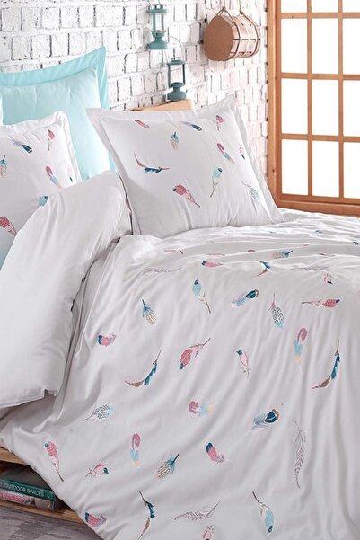 Dantela Oriel Nakışlı Pamuk Saten Nevresim Takımı