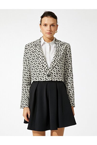 Koton Kruvaze Crop Blazer Ceket