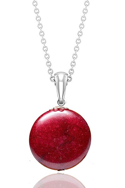 Tesbih Atölyesi Certified Real Flag Red Agate Stone Necklace - Brazil