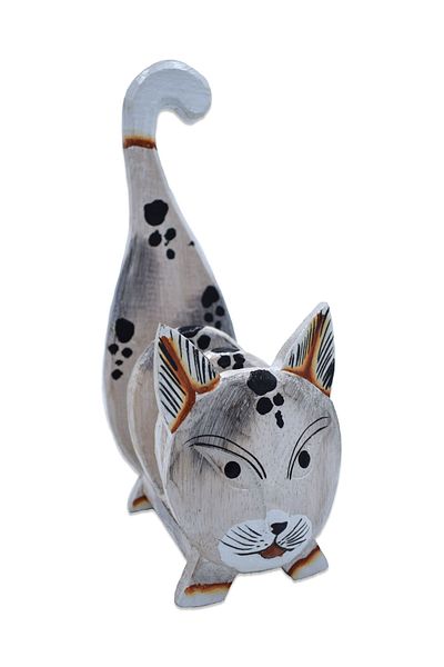 Hedicaret Cat Napkin Holder Wooden Decorative Handmade