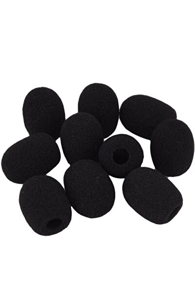 MY POLO TIME Tms-39 Yaka Kürsü Mikrofonu Süngeri 10'lu Paket 22 X 27 Mm