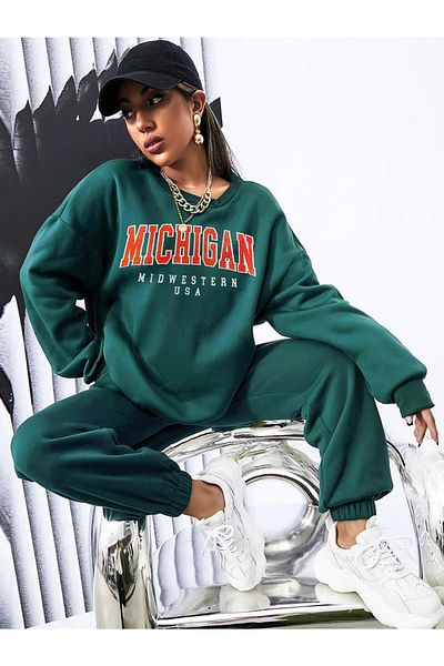 Machetta Σετ φόρμας Oversize με στάμπα Michigan Design
