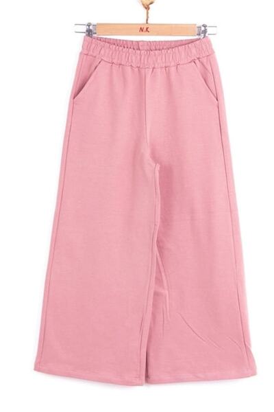 NK Girl's Winter Cotton Ribbed Wide Leg Trousers