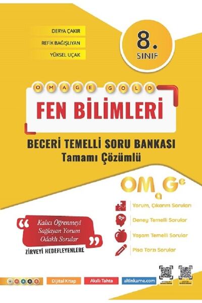 Omage Yayınları 8. Sınıf Lgs Omage Gold Nartest Fen Bilimleri Soru Bankası