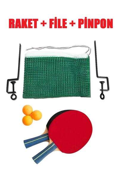 Toysberg Masa Tenisi Seti 2 Raket + 3 Pinpon Topu + File-demirli Pinpon Toplu...