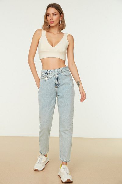 Trendyol Collection Jeans - Blue - Mom