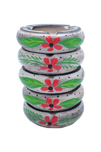 Hedicaret Wooden Ashtray Set 5 Pieces Ash Tray Handmade
