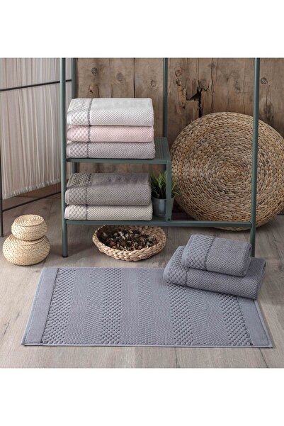 Pupilla Collection Monet 100% Cotton 3 Piece Bath Set - Beige