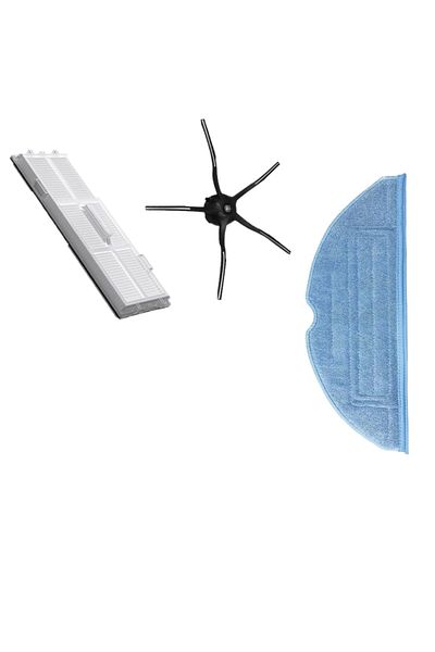 LİN GRUP Roborock S7 Sonic Mopping - S7 Max Compatible, 3 Piece Filter and Brush Set