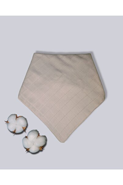 sağel 100% Cotton Organic Muslin Baby Collar 2 Layers with 1 Snap Fastener (S...