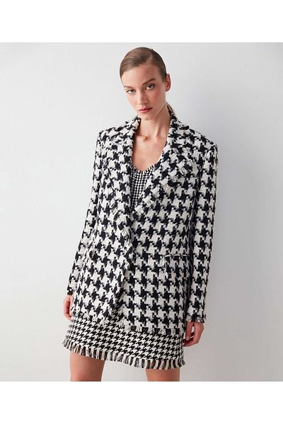 İpekyol Houndstooth Pattern Blazer