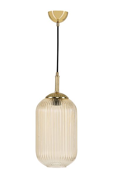 DEDE Single Rayado Glass Pendant Lamp Honey Color Decorative Object
