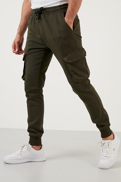 Buratti Relaxed Fit Cotton Pocket Cargo Pants Men's Trousers 5171697