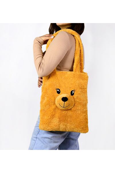 Özgüner Oyuncak Soft Plush Teddy Bear Shoulder Bag