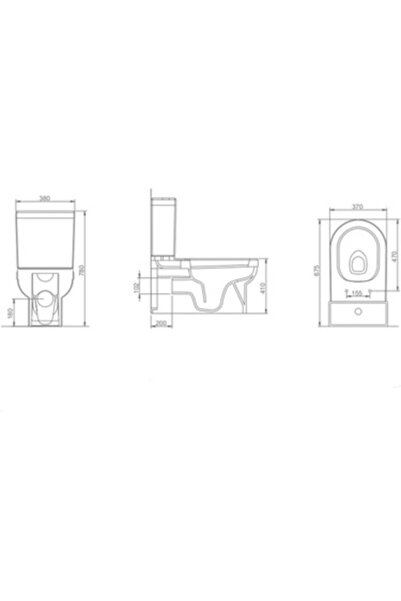 Seramiksan Terra Kombi Klozet Takımı Duvara Sıfır