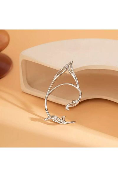 Köstebek Halloween Gothic Branched Double Elf Earrings