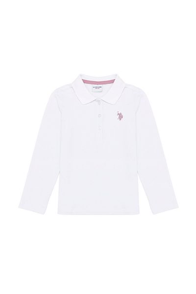 U.S. Polo Assn. White Girl's Sweatshirt