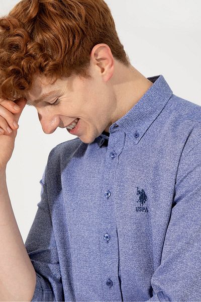 U.S. Polo Assn. Pánská modrá košile