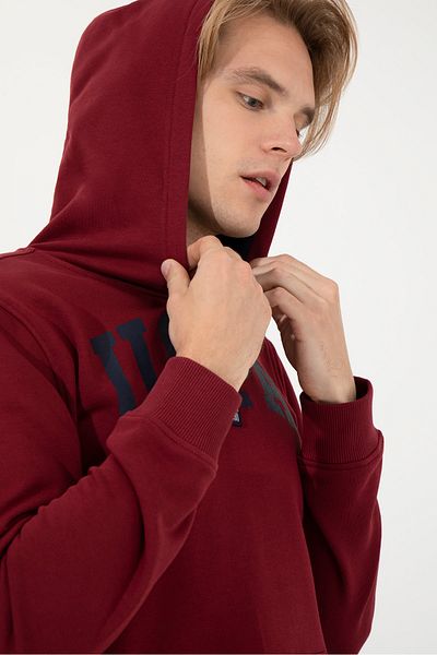 U.S. Polo Assn. Hanorac roșu pentru bărbați