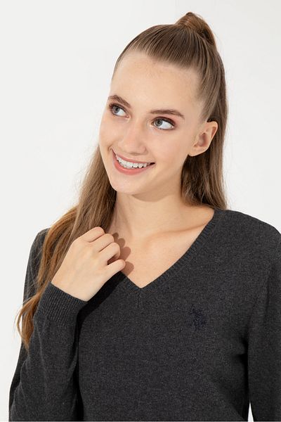 U.S. Polo Assn. Pulover de damă gri