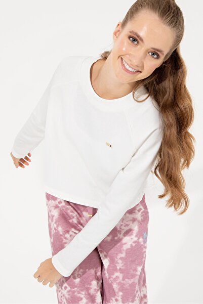 U.S. Polo Assn. Hanorac alb pentru femei