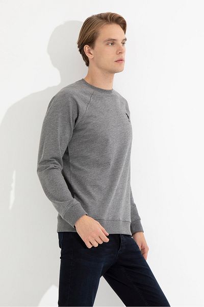 U.S. Polo Assn. Ανδρικό φούτερ σε γκρι χρώμα