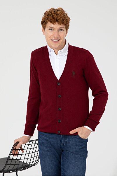 U.S. Polo Assn. Kırmızı Erkek Hırka