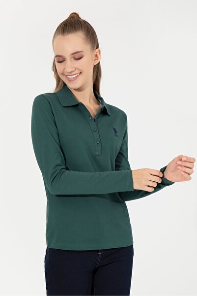 U.S. Polo Assn. Yeşil Kadın Sweatshirt