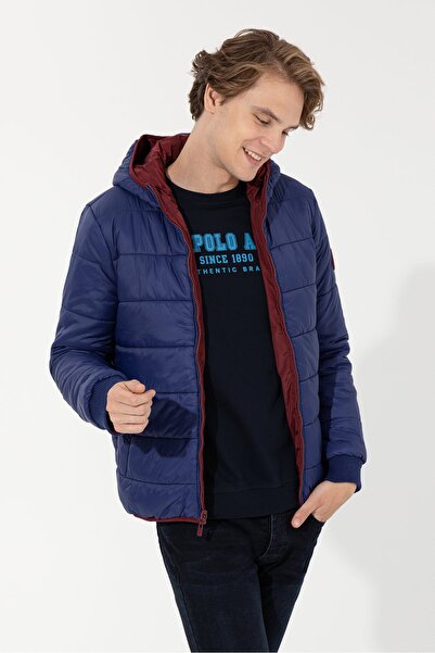 U.S. Polo Assn. Mavi Erkek Mont