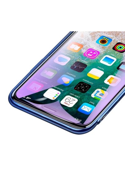 Streak iPhone 6 Plus Blue Light Filtered Glass Screen Protector - Black