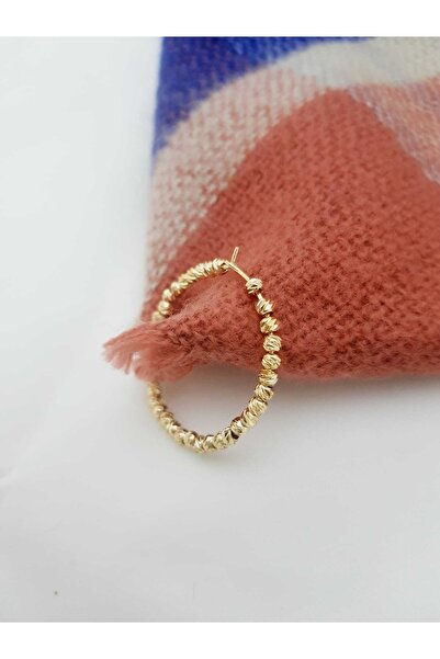 fullcontrol Kadın Gold Kaplama Dorika Halka Küpe