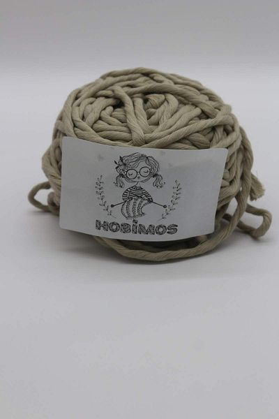 Hobimos 3mm Μονό Περιστροφή - 250 γραμμάρια ζωντανό βαμβάκι μακραμέ