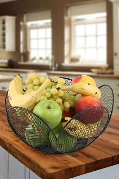 Genel Markalar Tasarım Metal Meyvelik Sebzelik Siyah