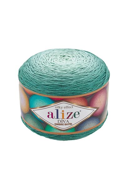 Alize Diva Ombre Batik 7369 250Gr Marbled Hand Knitting Floss