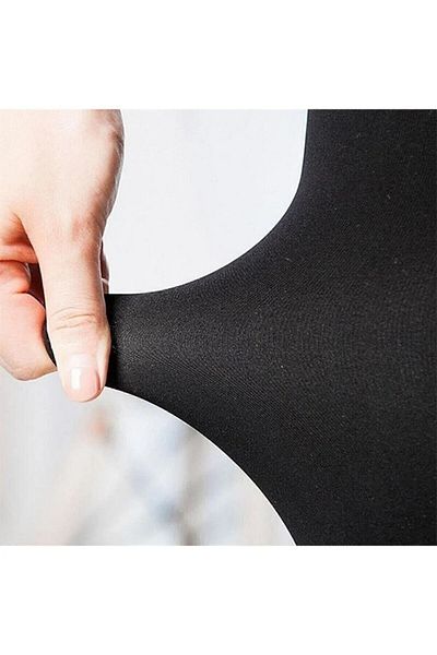 FF FİT FORM GİYİM Women's Plush Tights High Waist Winter Thermal Women's Tights
