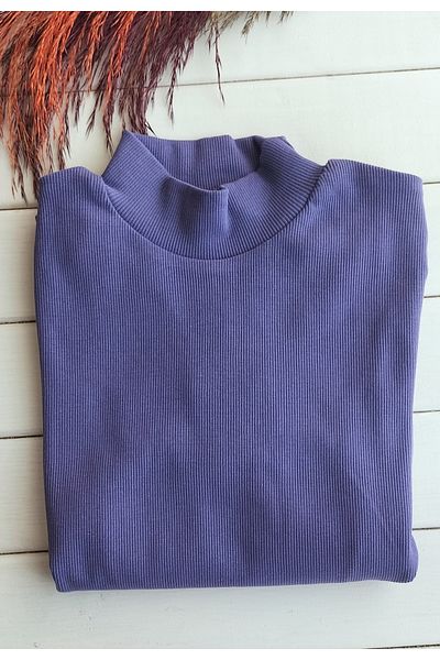 KAVİN KİDS Children's Ribbed Turtleneck Knitted Buluz