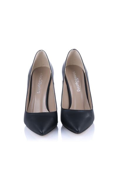 İnce Topuk Lu Siyah Stiletto